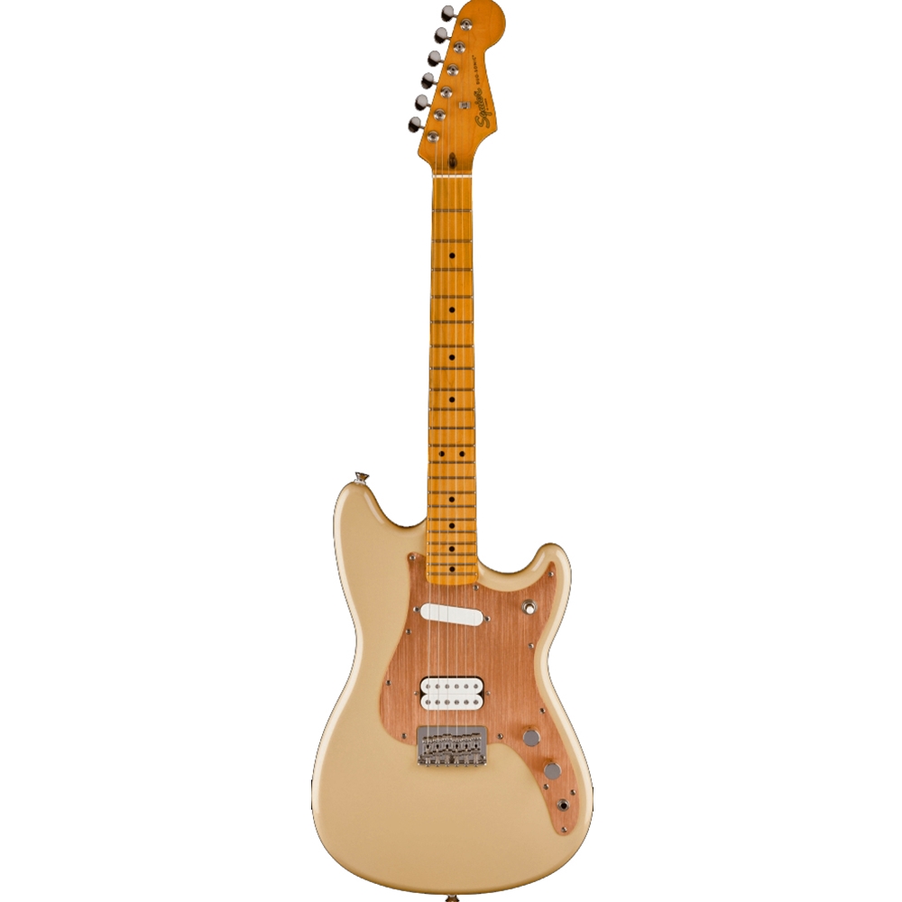 Squier 0374096589 Classic Vibe Duo-Sonic HS, Maple Fingerboard, Gold Anodized Pickguard, Desert Sand