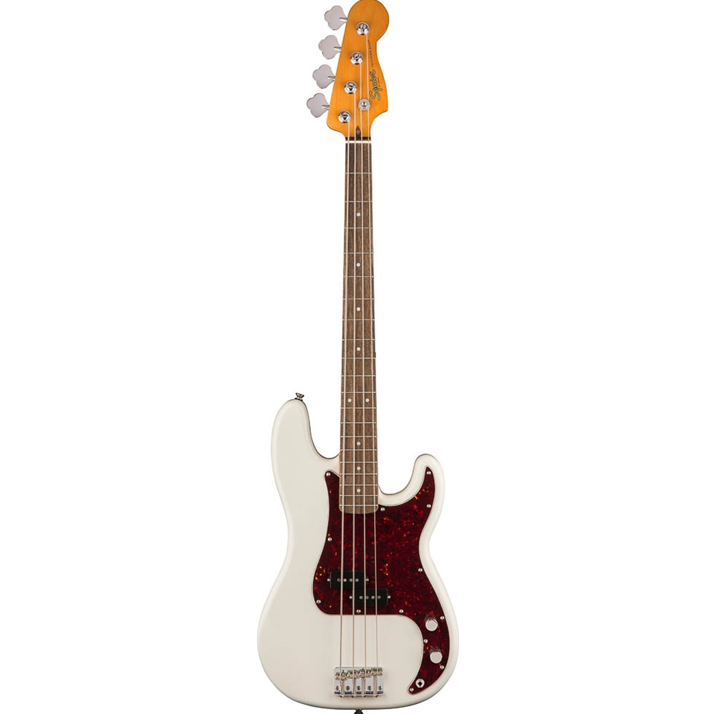 Squier 0374510505 Classic Vibe '60s Precision Electric Bass Guitar, Olympic White