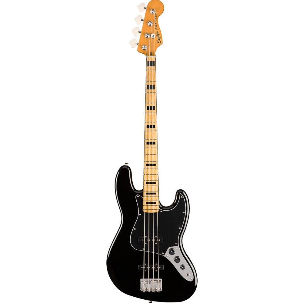 Squier 0374540506 Classic Vibe '70s Jazz Electric Bass Guitar, Black