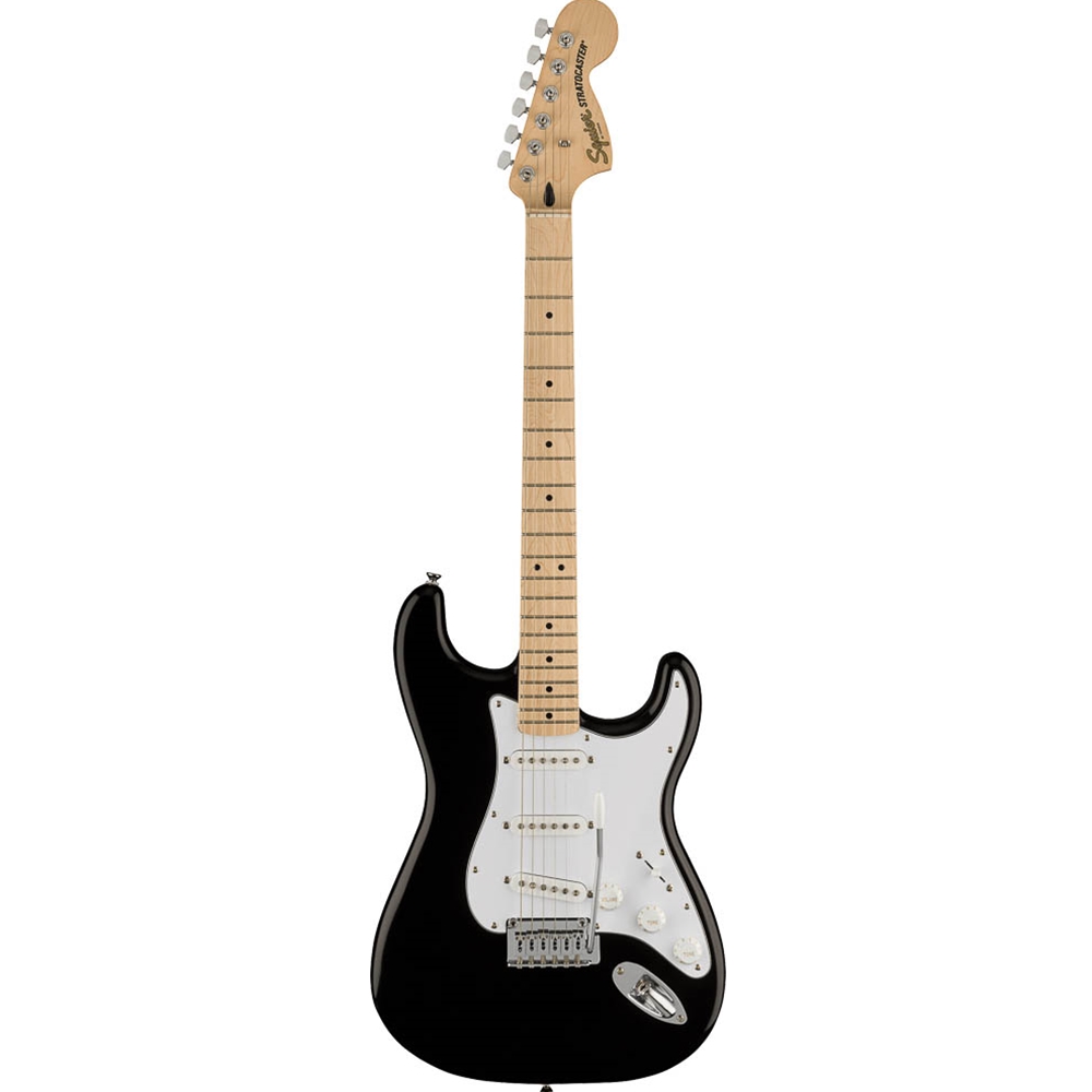 Squier 0378002506 Affinity Series™ Stratocaster® Electric Guitar - White Pickguard - Black