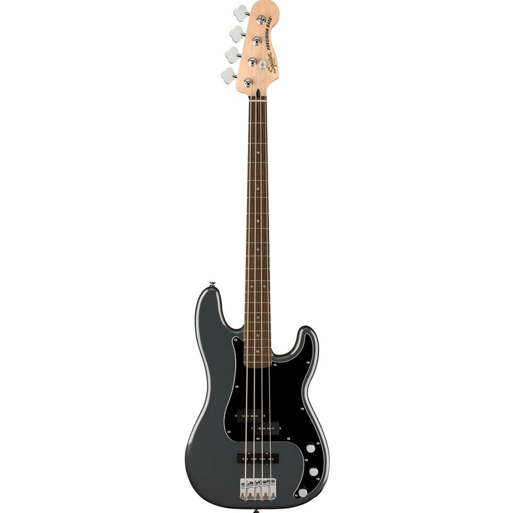 Squier 0378551569 Affinity Series™ Precision Electric Bass Guitar® PJ - Black Pickguard - Charcoal Frost Metallic