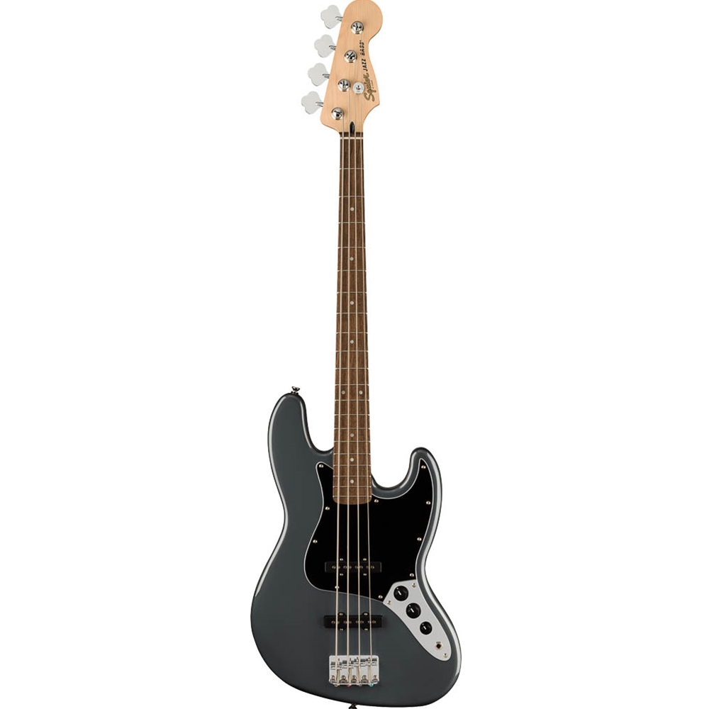 Squier 0378601569 Affinity Series™ Jazz Electric Bass Guitar® - Black Pickguard - Charcoal Frost Metallic