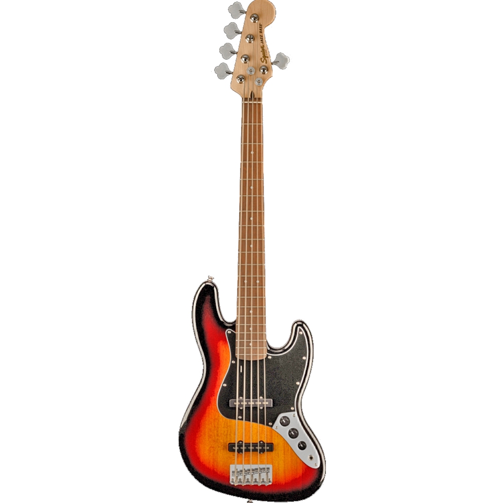 Squier 0378651500 Affinity Series Jazz Electric Bass Guitar V 5-String, 3-Color Sunburst