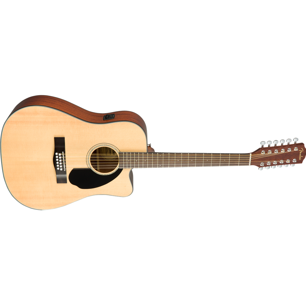Fender 0970193021 Acoustic Electric CD-60SCE Dreadnought 12-string Guitar, Natural