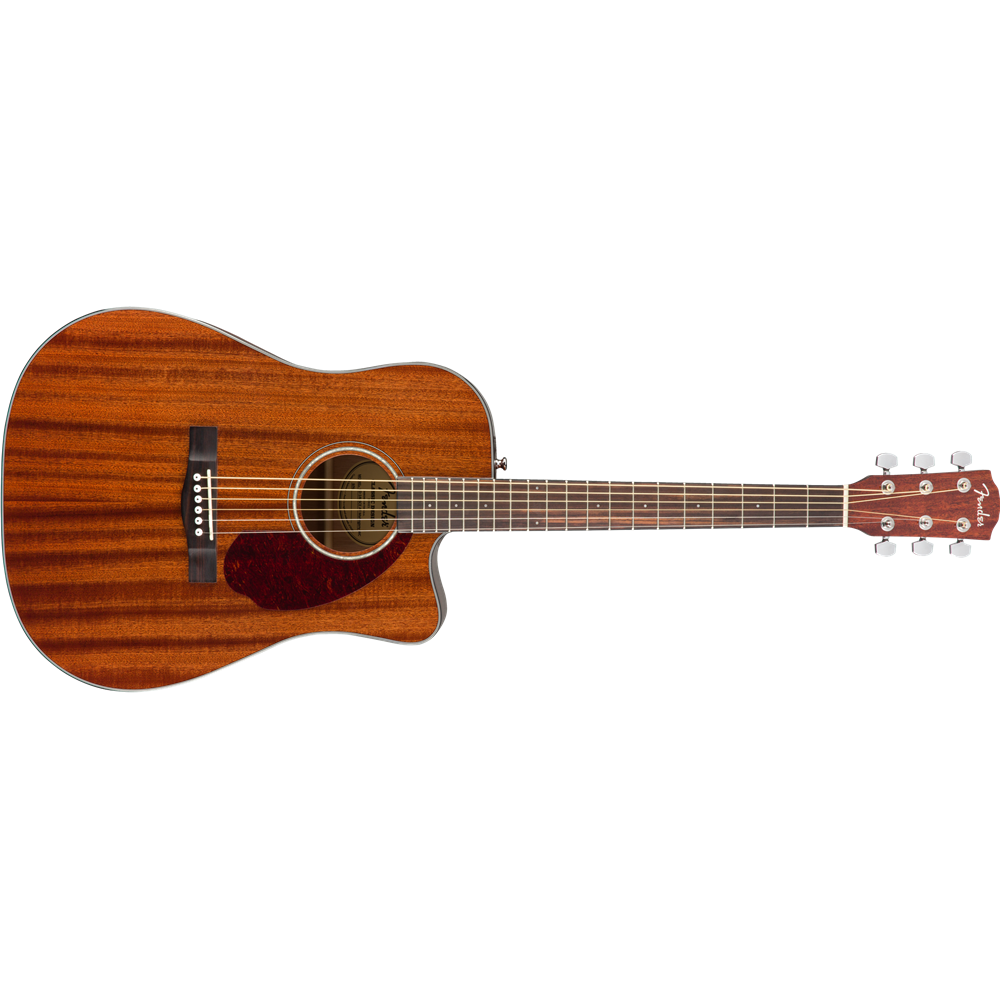 Fender 0970213322 CD-140SCE Dreadnought Acoustic Electric Guitar w/Hardshell Case, All-Mahogany