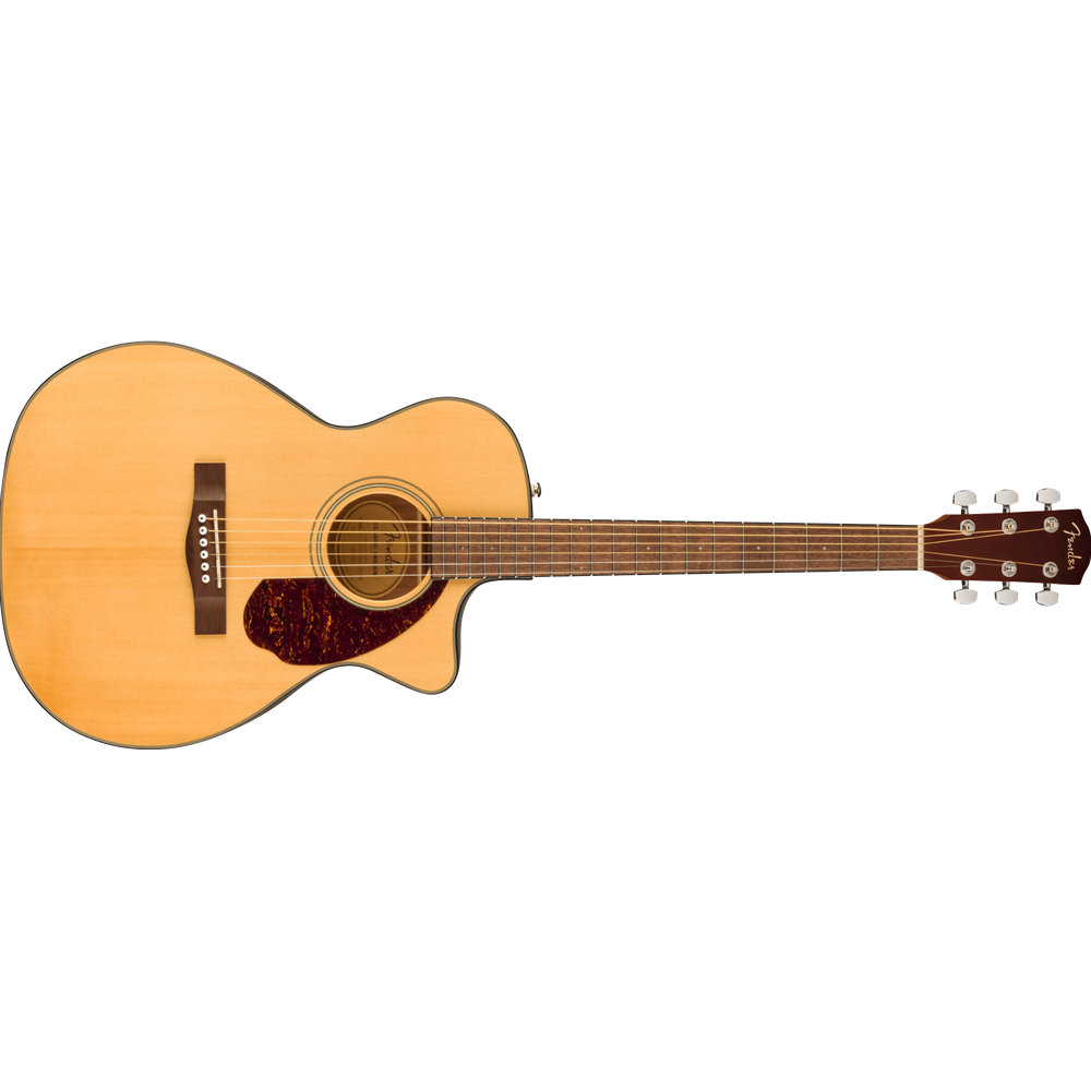 Fender 0970253321 CC-140SCE Concert Acoustic Electric Guitar w/Hardshell Case, Natural