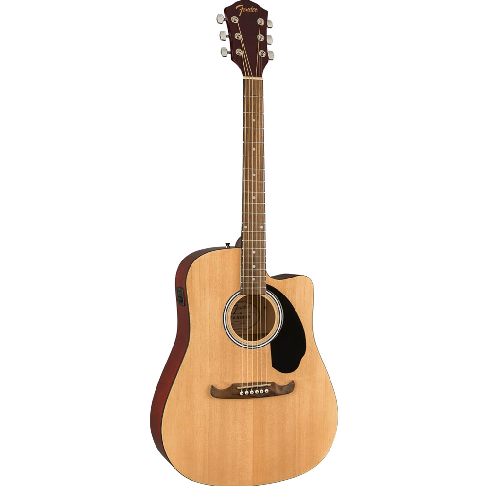 Fender 0971113221 Acoustic Electric FA-125CE Dreadnought Guitar, Natural
