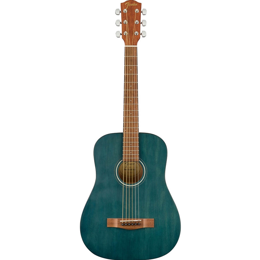 Fender 0971170187 FA-15 3/4 Scale Steel String Acoustic Guitar w/Gig Bag, Blue