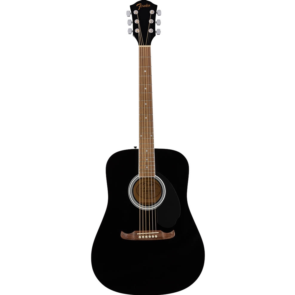 Fender 0971210706 FA-125 Dreadnought Acoustic Guitar w/Gig Bag, Black