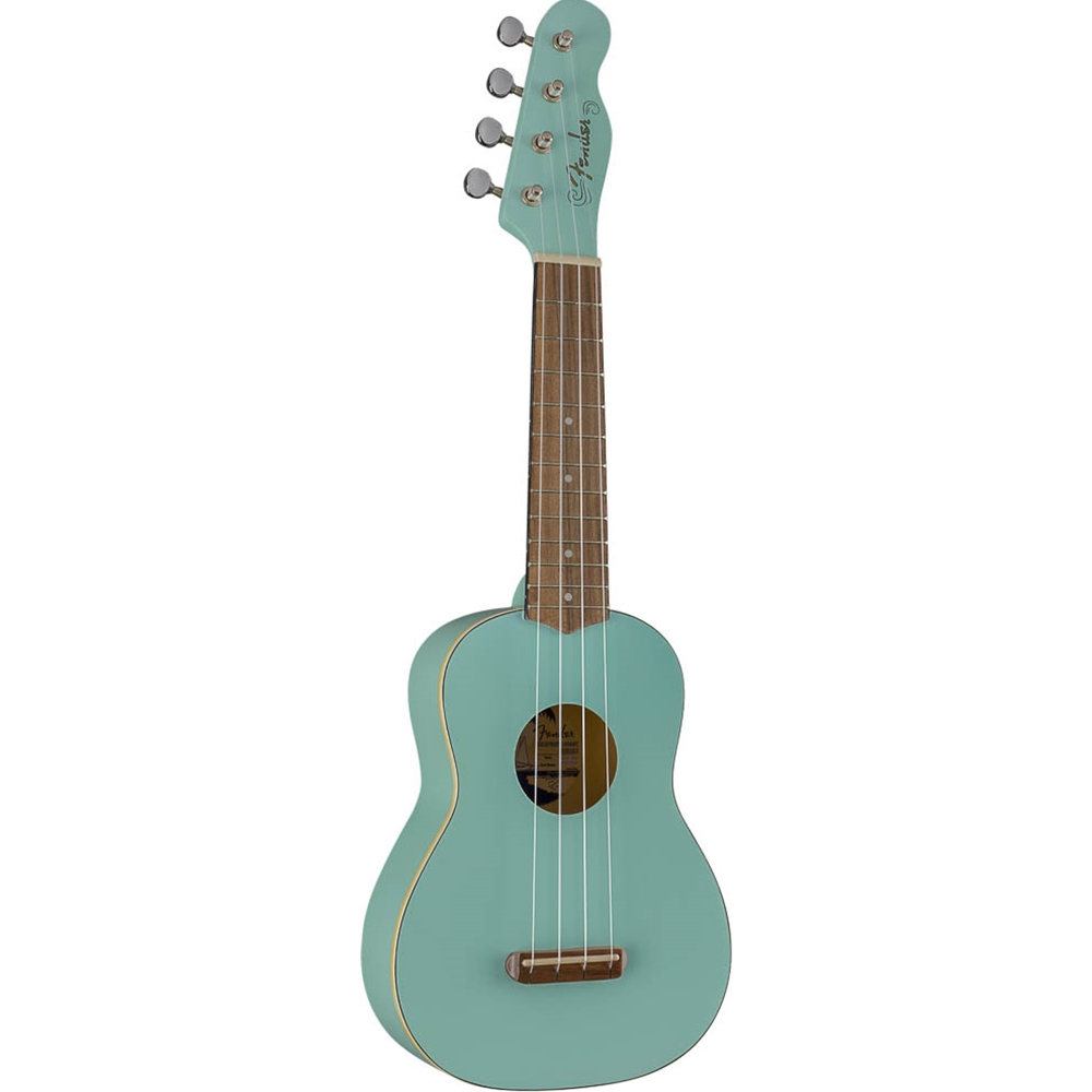 Fender 0971610504 Venice Soprano Ukulele, Daphne Blue