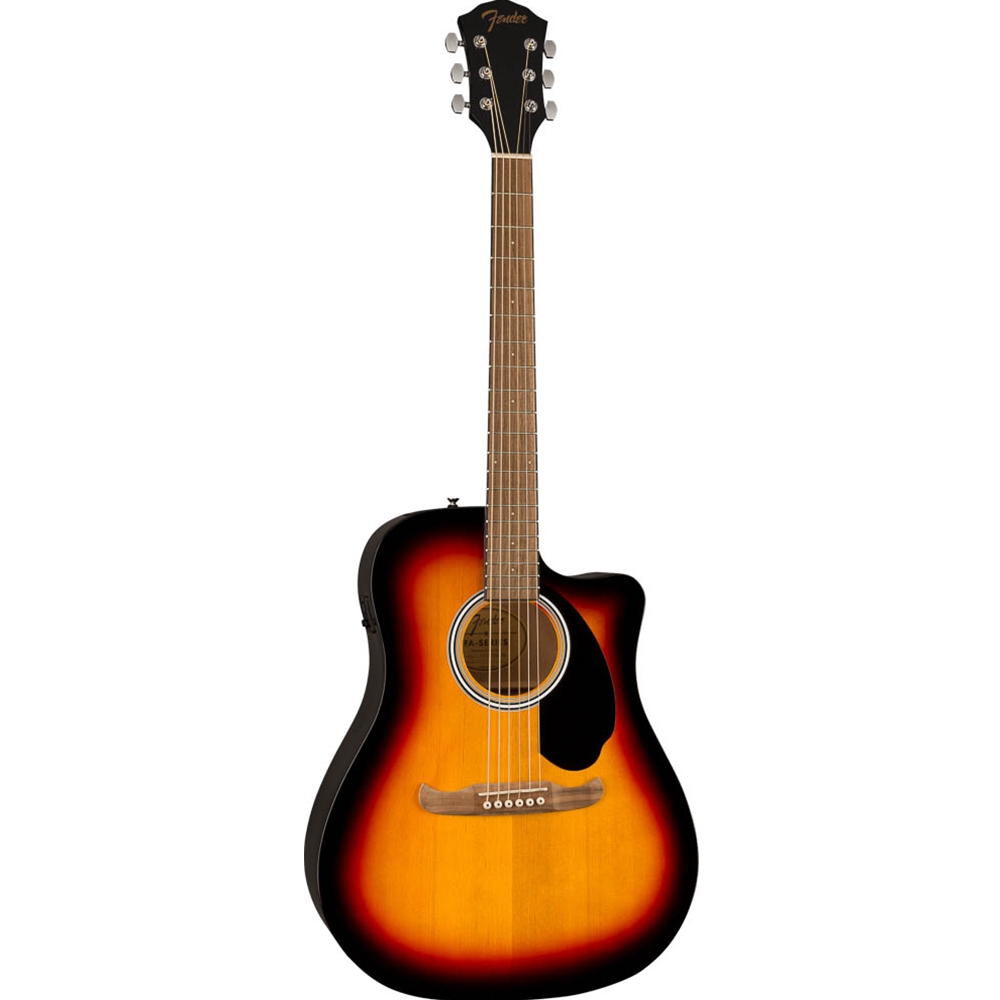 Fender 0972713532 Acoustic Electric FA-125CE Dreadnought Guitar, Sunburst