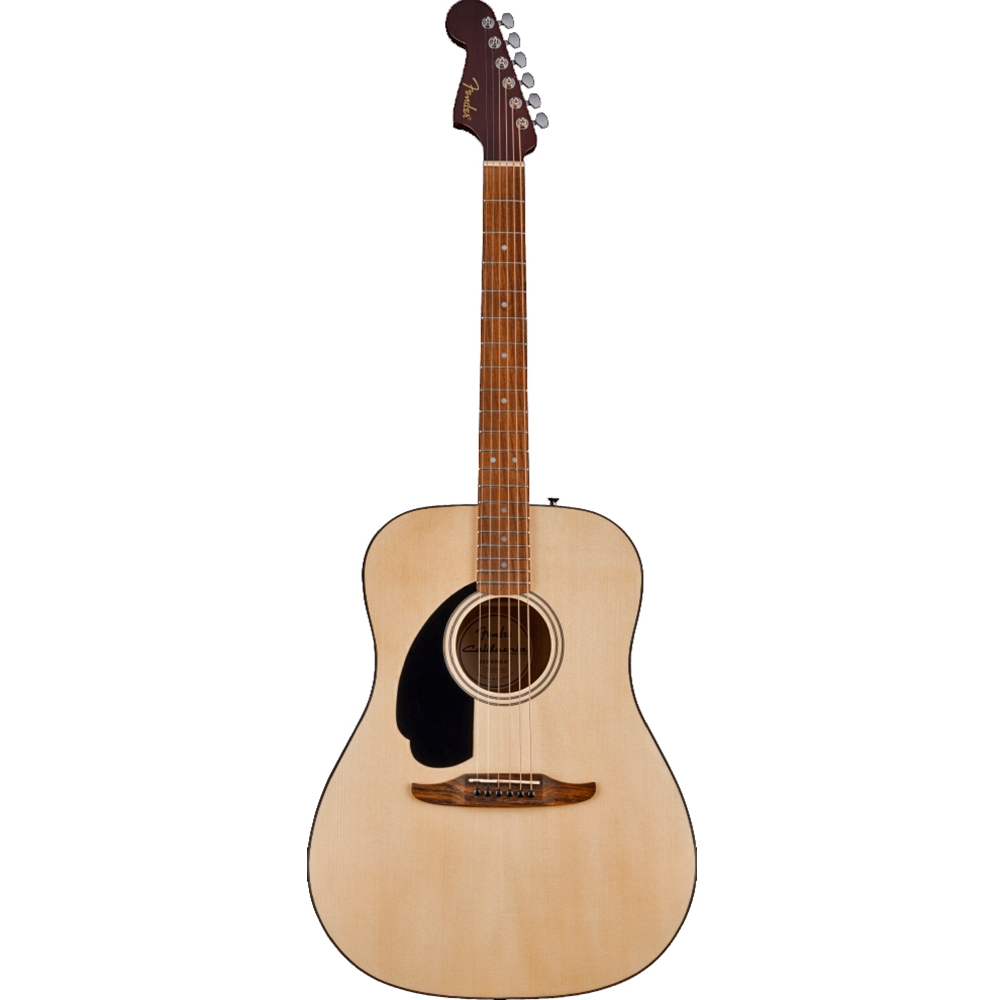 Fender 0974200721 California Standard Redondo Left-Handed Acoustic Guitar, Spruce Top, Black Pickguard, Natural