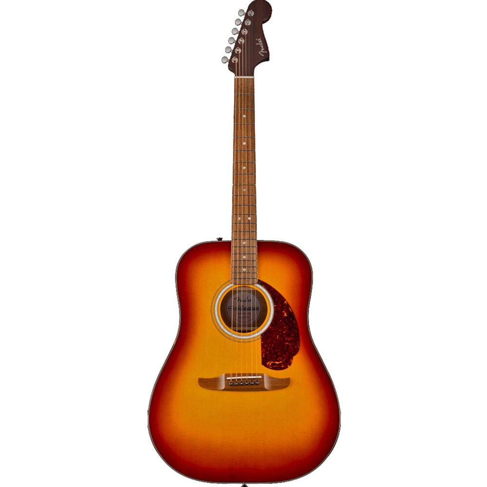 Fender 0974600547 California Deluxe Redondo™ Acoustic Guitar w/ Bag, Walnut Fingerboard, Sienna Sunburst