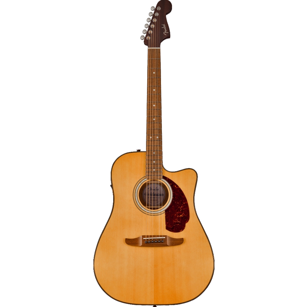 Fender 0974620521 California Deluxe Redondo™ CE Acoustic Electric Guitar, Walnut Fingerboard, Natural