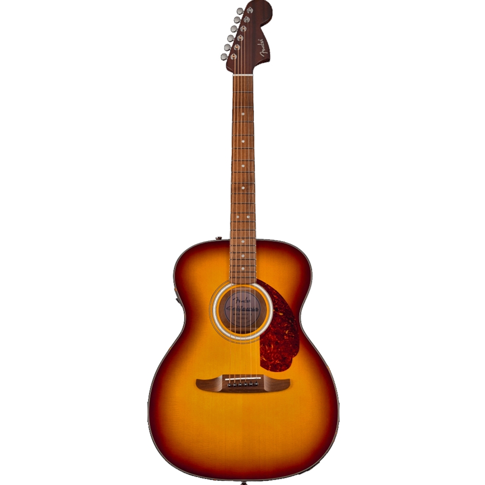 Fender 0974650542 California Deluxe Monterey™ E Acoustic Electric Guitar, Walnut Fingerboard, Honey Sunburst