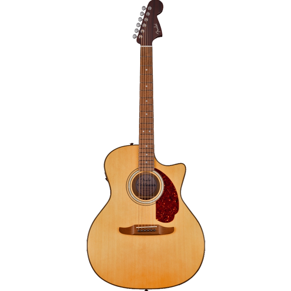 Fender 0974690521 California Deluxe Newporter™ CE Acoustic Electric Guitar, Walnut Fingerboard, Natural