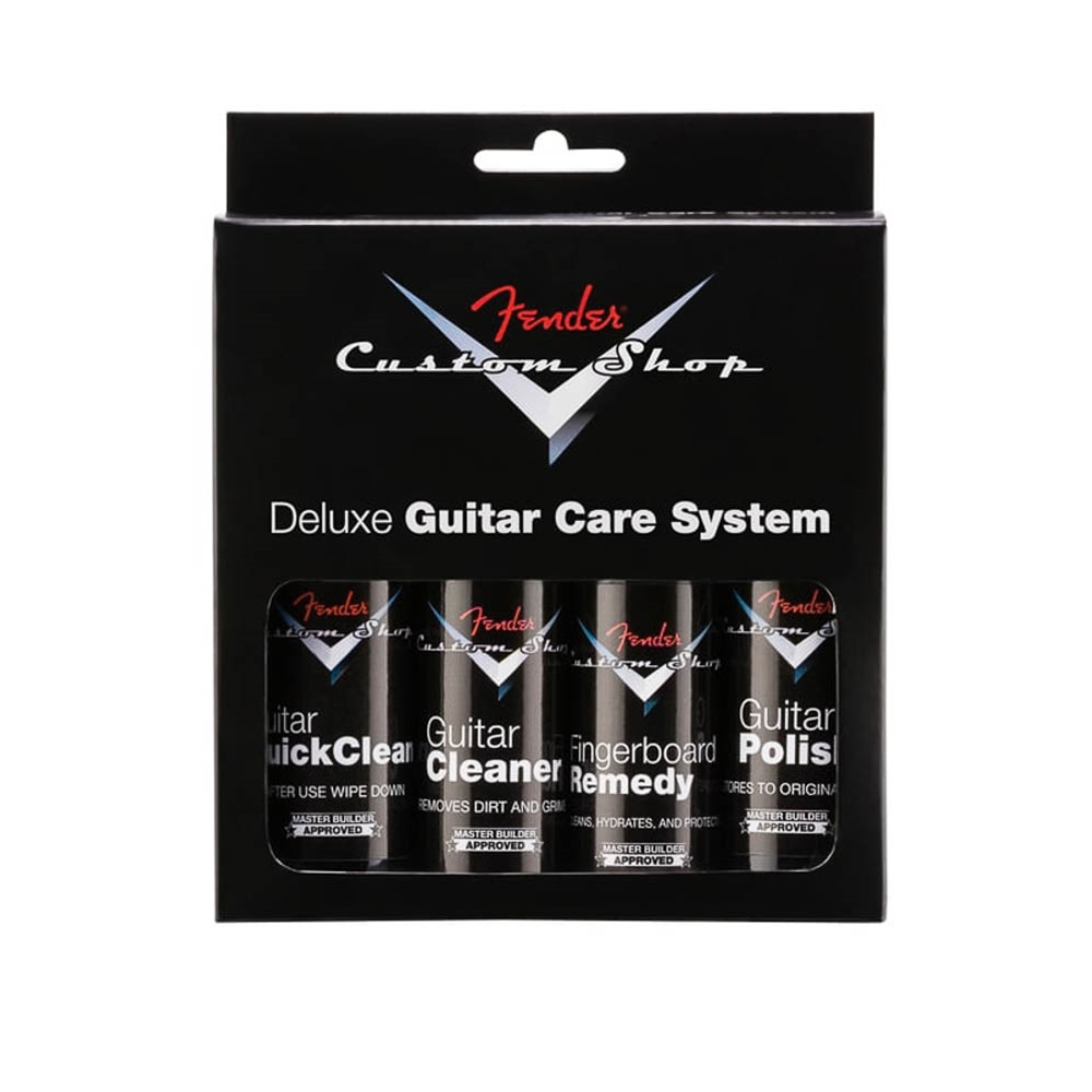 Fender 0990539000 Custom Shop Deluxe Guitar Care System - 4 Pack - Black
