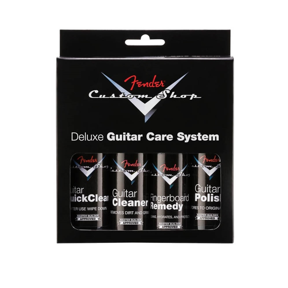 Fender 0990539000 Custom Shop Deluxe Guitar Care System - 4 Pack - Black