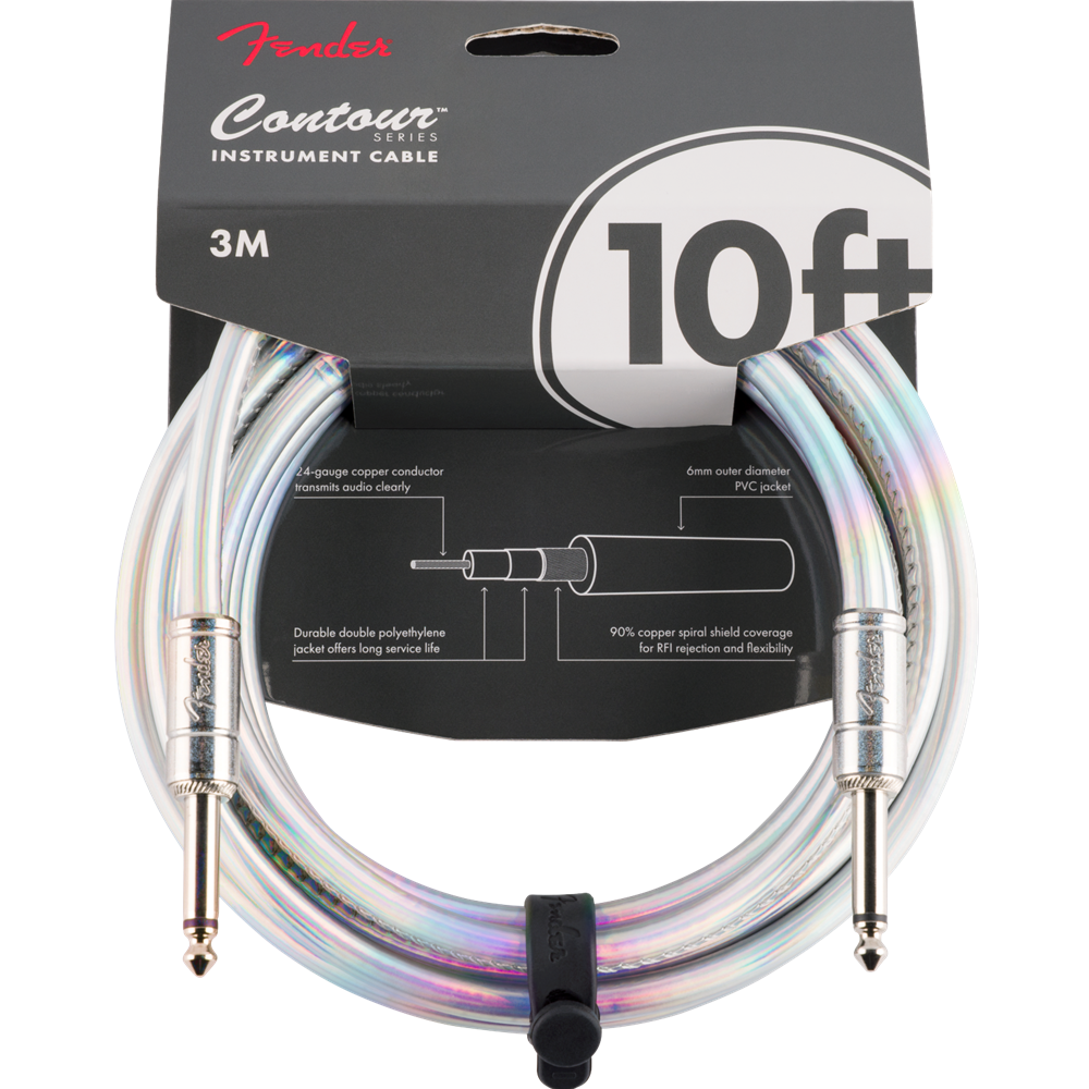 Fender 0990571133 Contour™ Instrument Cable, Iridescent, 10'