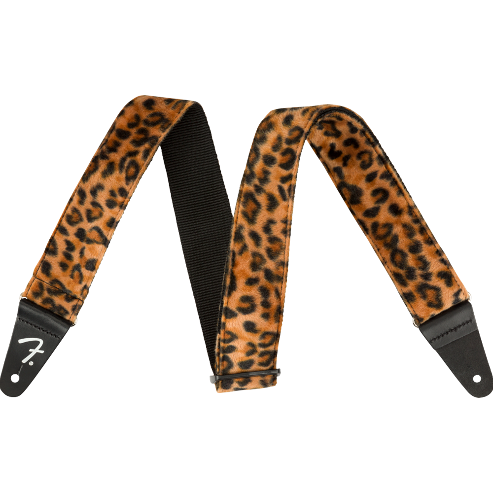 Fender 0990601053 Wild Animal Print Guitar / Bass Strap - Leopard - 2"