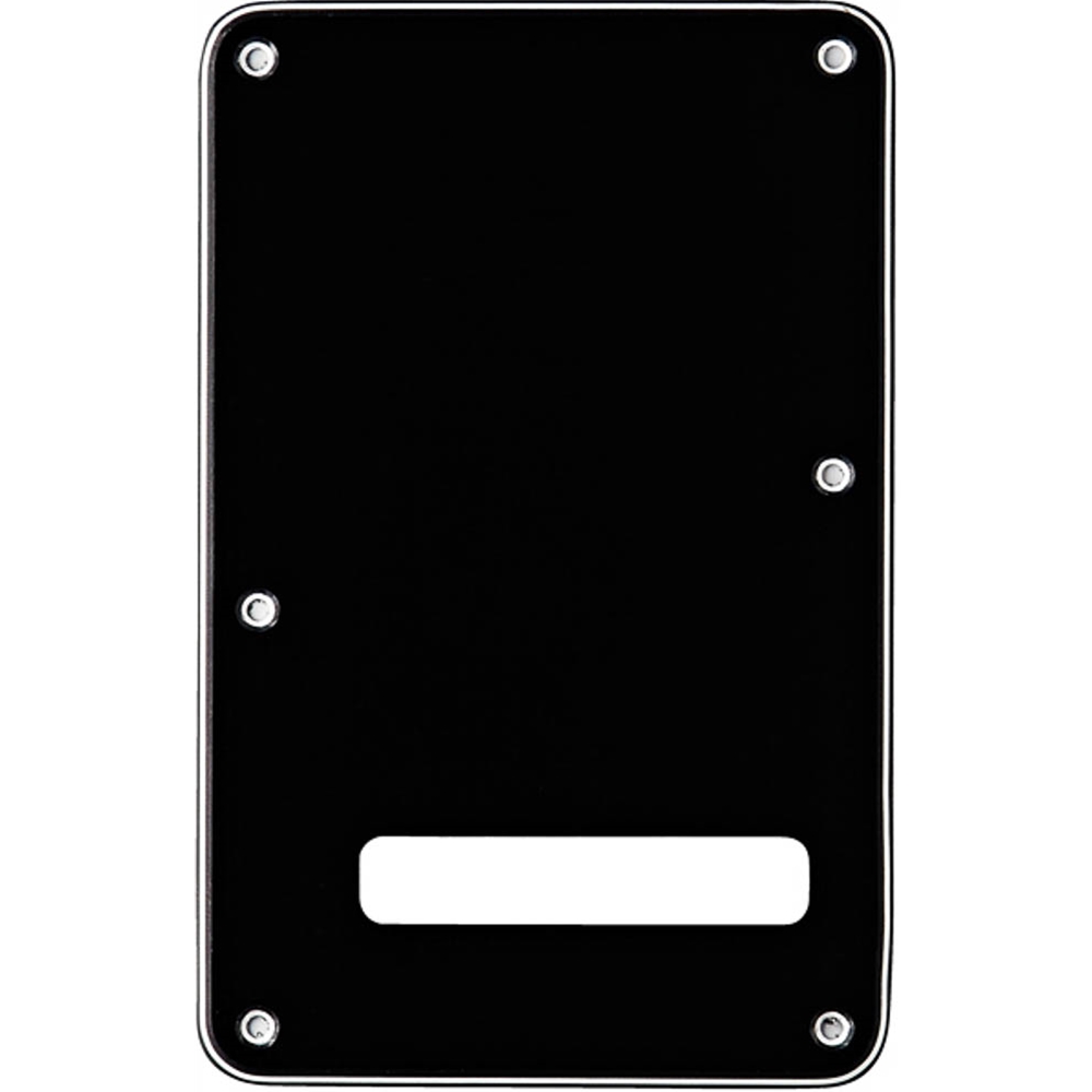 Fender 0991322000 Backplate - Stratocaster® -  Black (B/W/B) - 3-Ply