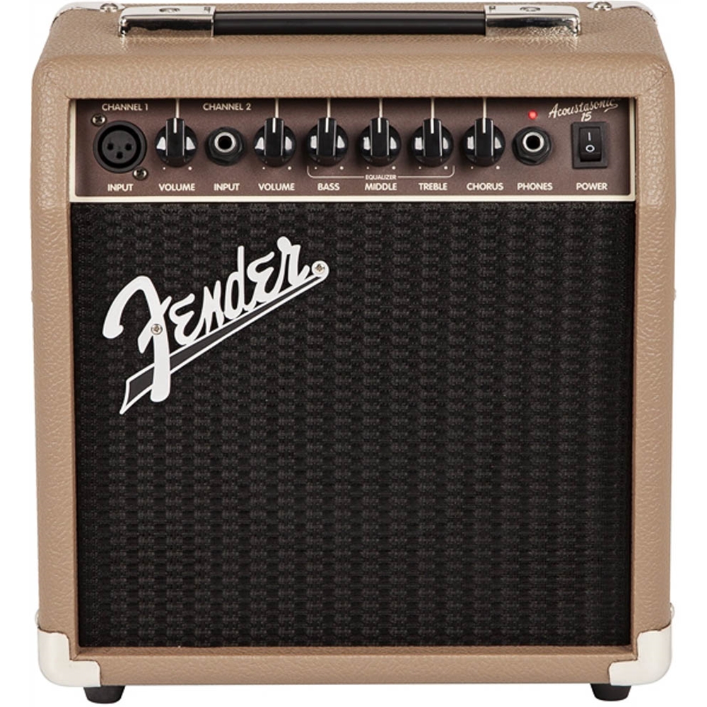Fender 2313700000 Acoustasonic Acoustic Instrument 15 Watt Guitar Amplifier