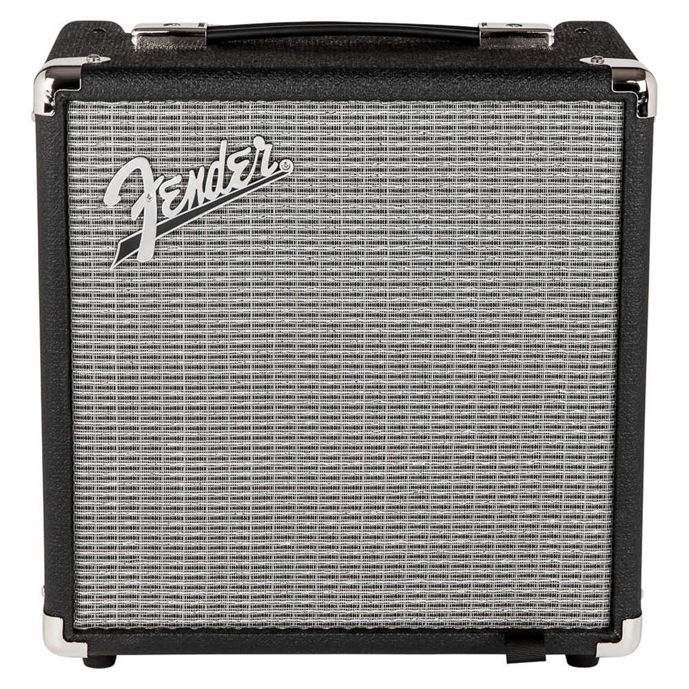 Fender 2370100000 Rumble 15 (V3) Electric Bass Guitar Amplifier, Black and Silver