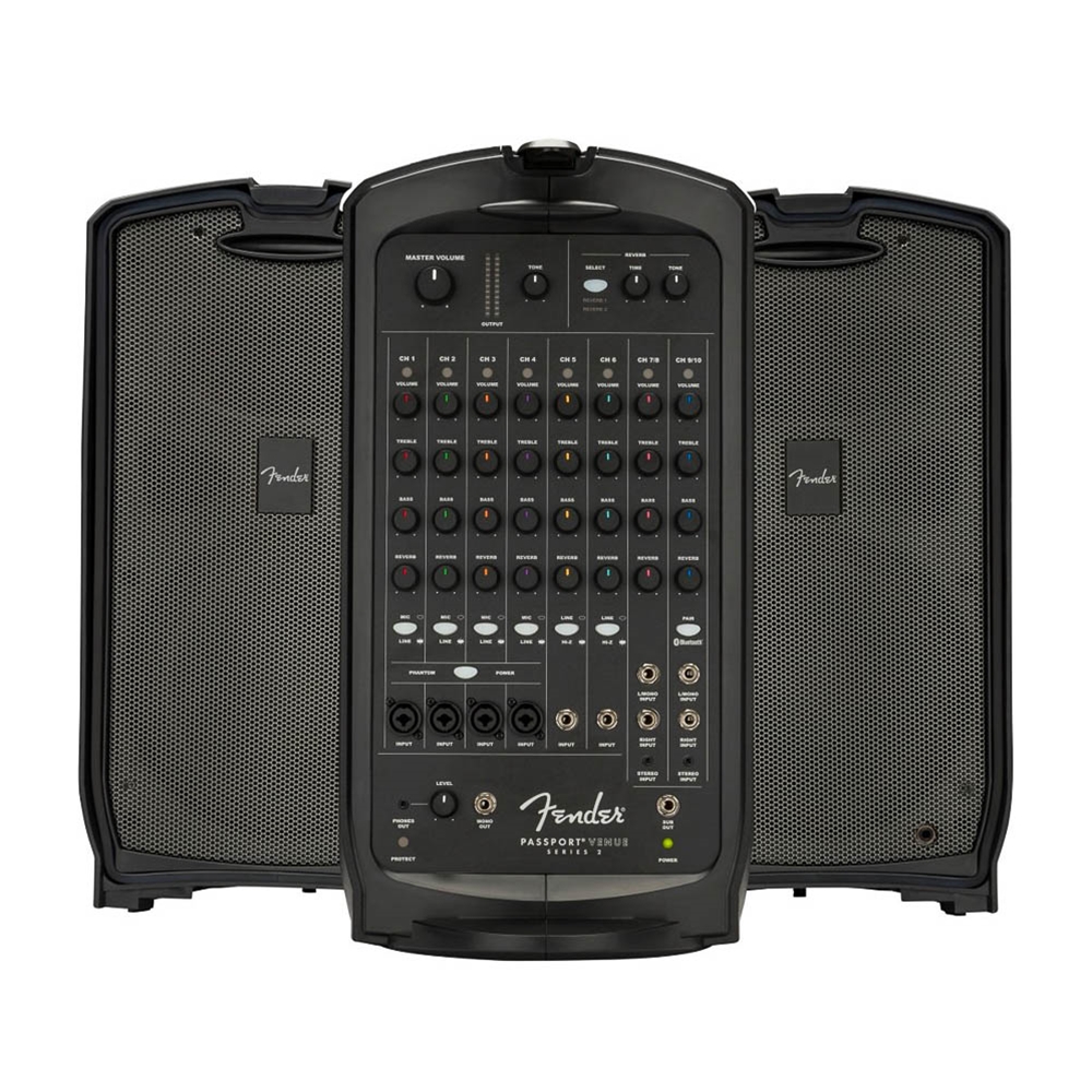 Fender 6944000000 Passport Venue Series 2 Audio Sound System, Black