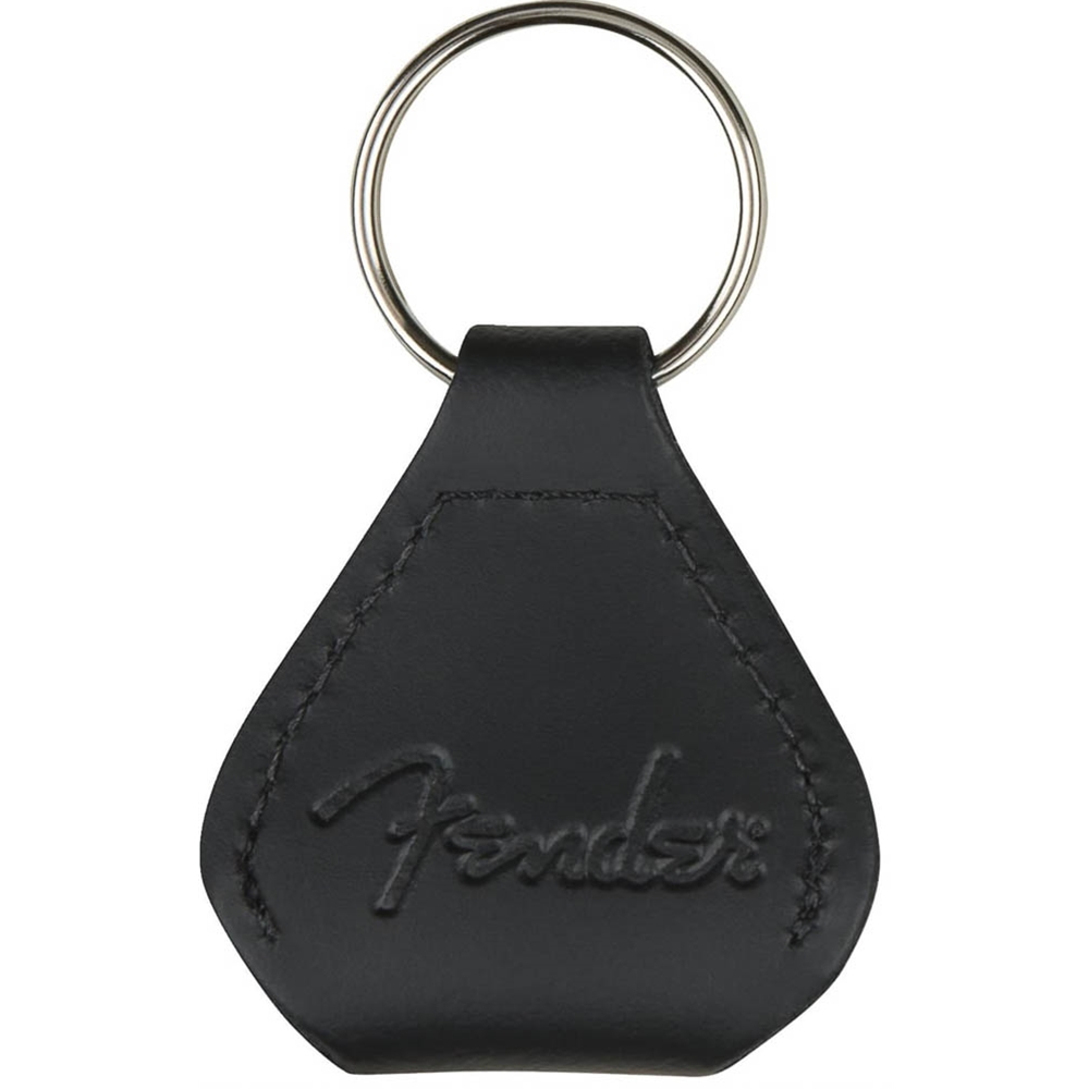 9106001606 Fender™ Leather Pick Holder Keychain - Black