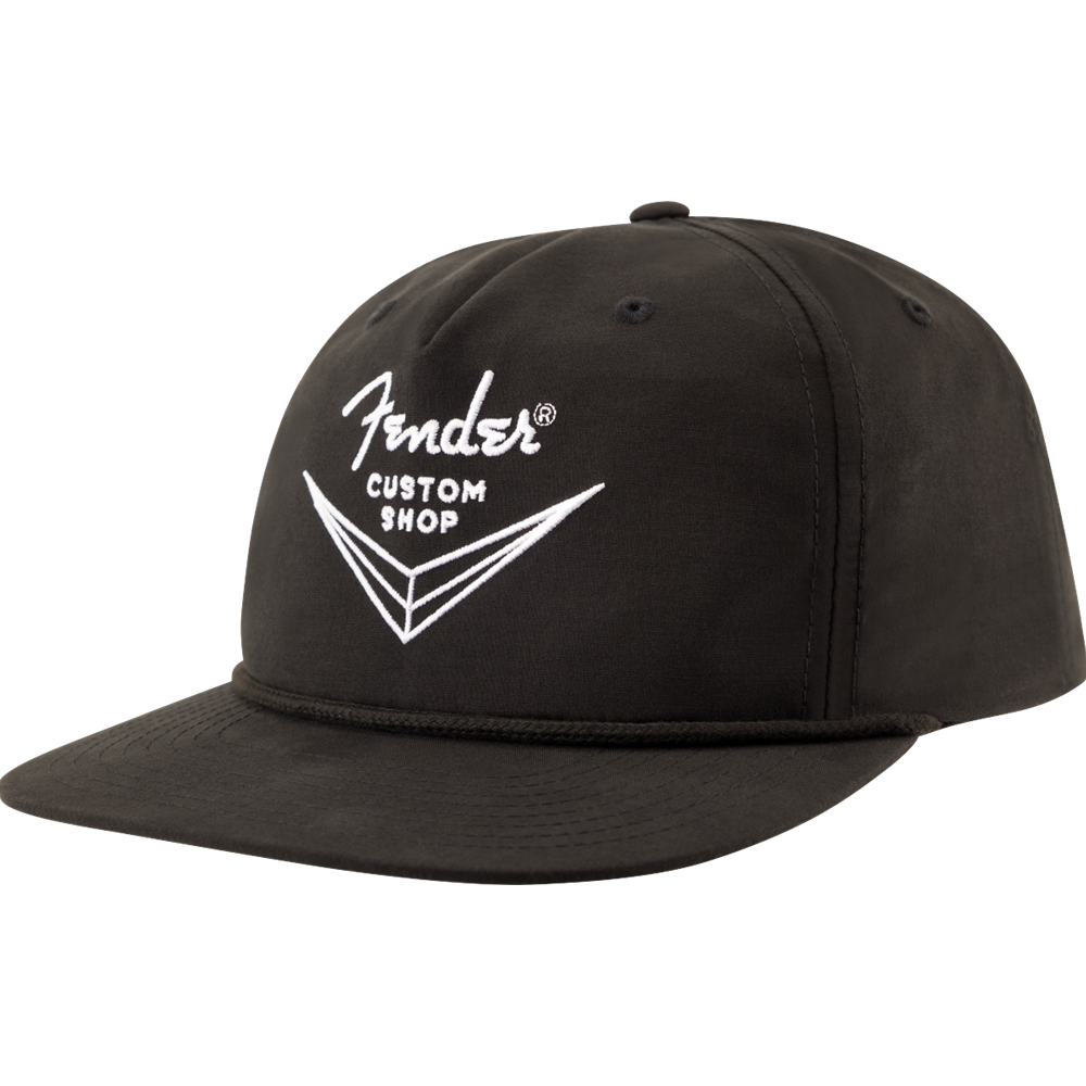 Fender 9122421212 Custom Shop Logo Hat, Black, One Size