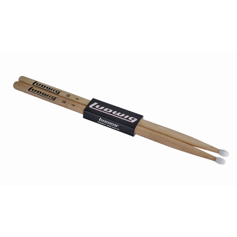 Ludwig LV2BN Hickory Drum Sticks, Nylon Tip