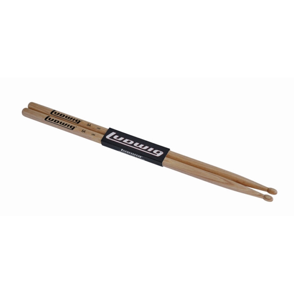 Ludwig LV5A Hickory Drum Sticks, Wood Tip