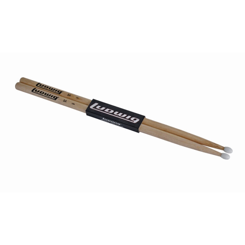 Ludwig LV5AN Hickory Drum Sticks, Nylon Tip