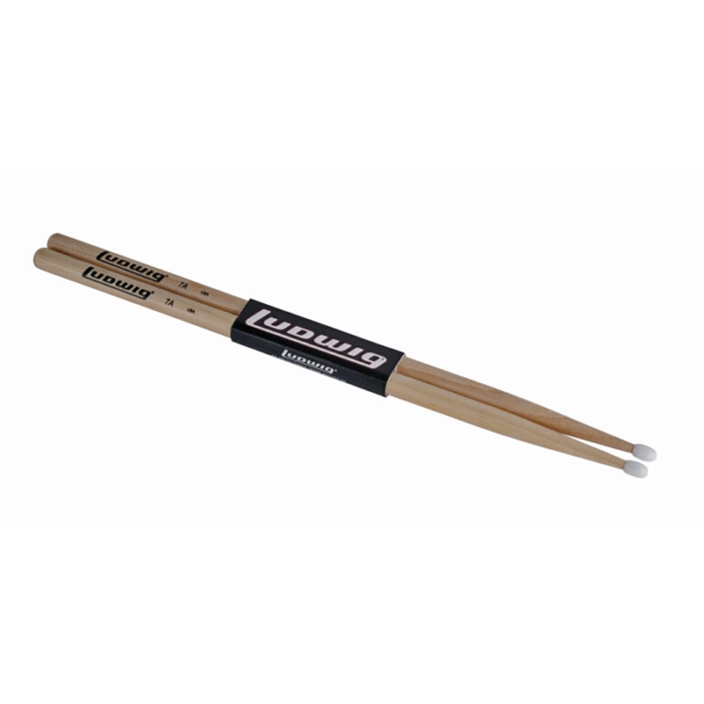 Ludwig LV7AN Hickory Drum Sticks, Nylon Tip