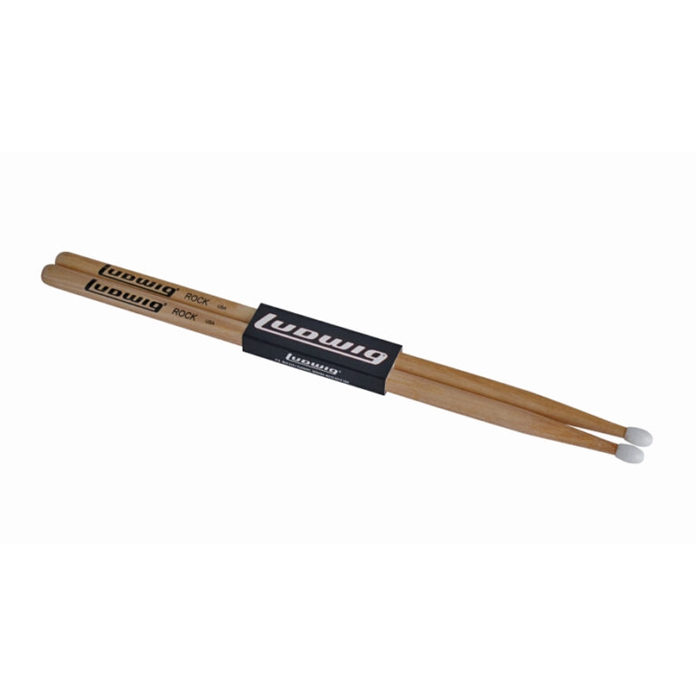 Ludwig LVROCKN Rock Drum Sticks, Nylon Tip