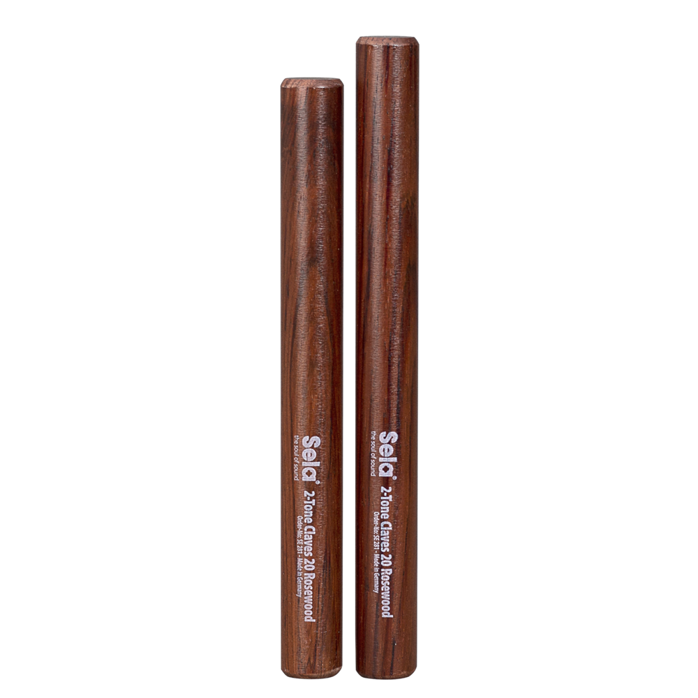 Sela SE281 2-Tone Rosewood Clave Pair 20mm