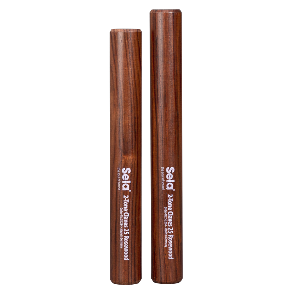 Sela SE284 2-Tone Rosewood Clave Pair 25mm