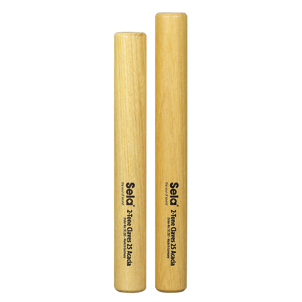 Sela SE285 2-Tone Acacia Clave Pair 25mm