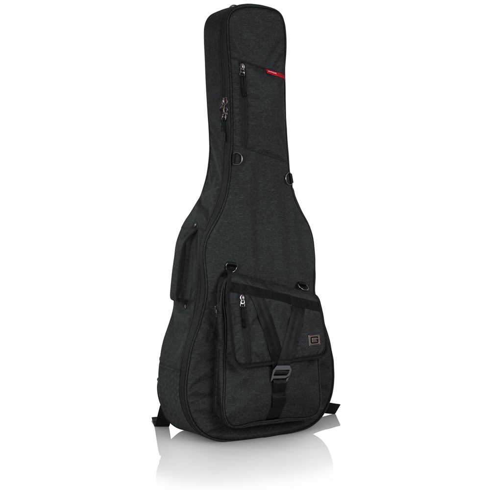 Gator GT-ACOUSTIC-BLK Transit Acoustic Guitar Bag; Charcoal