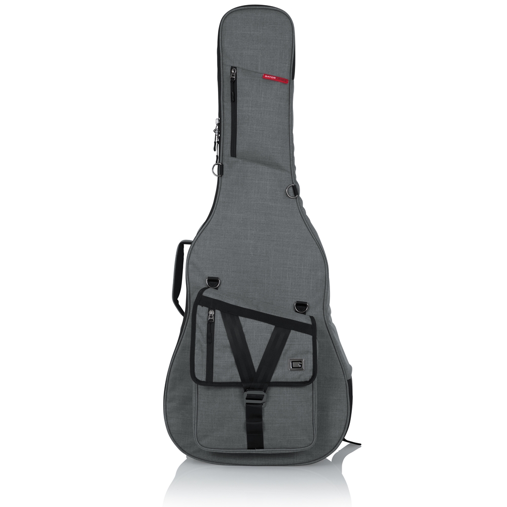 Gator GT-ACOUSTIC-GRY Transit Acoustic Guitar Bag; Light Grey