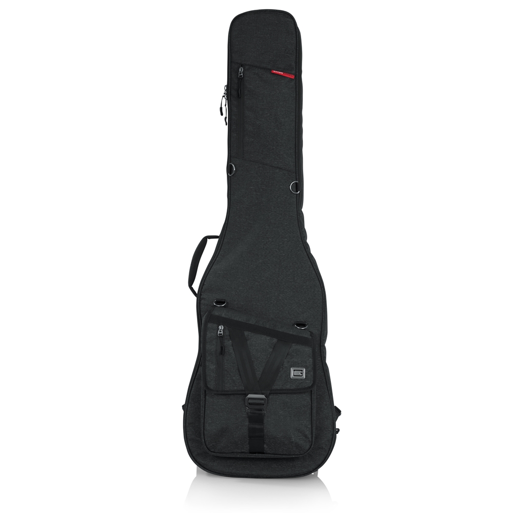 Gator GT-BASS-BLK Transit Bass Guitar Bag; Charcoal