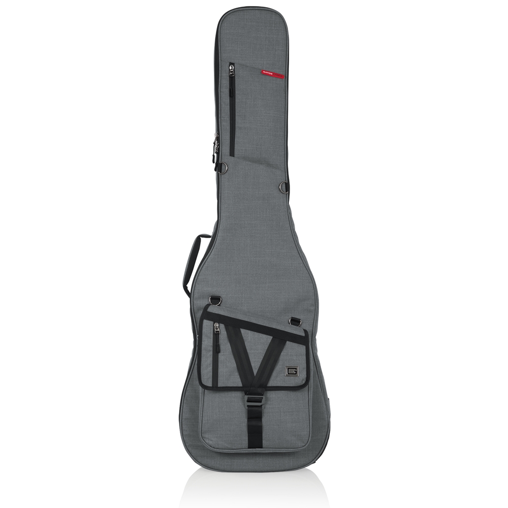 Gator GT-BASS-GRY Transit Bass Guitar Bag; Light Grey