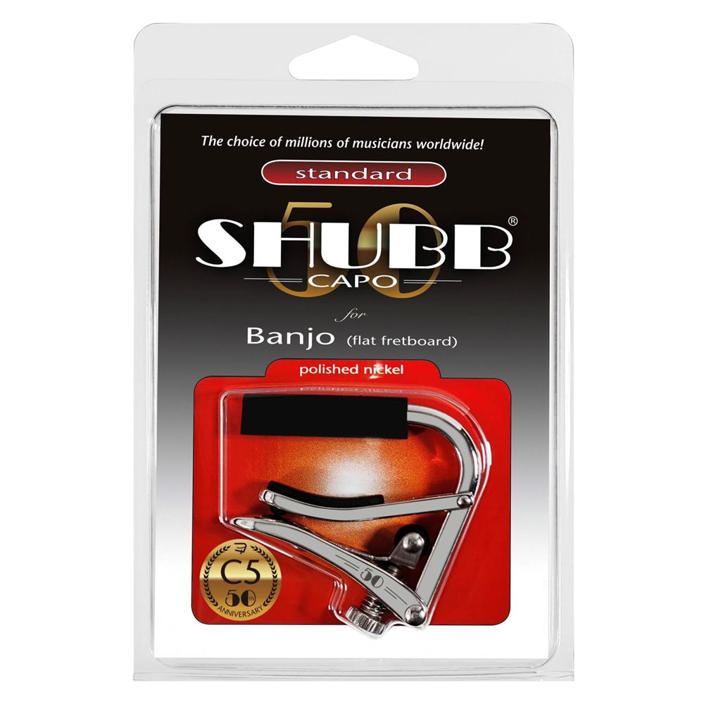 Shubb SC5 Banjo / Mandolin / Bazouki Capo, Standard, Nickel