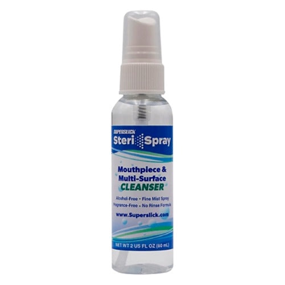 Superslick SSSTS2 Steri-Spray Mouthpiece Cleanser Disinfectant, 2 oz.