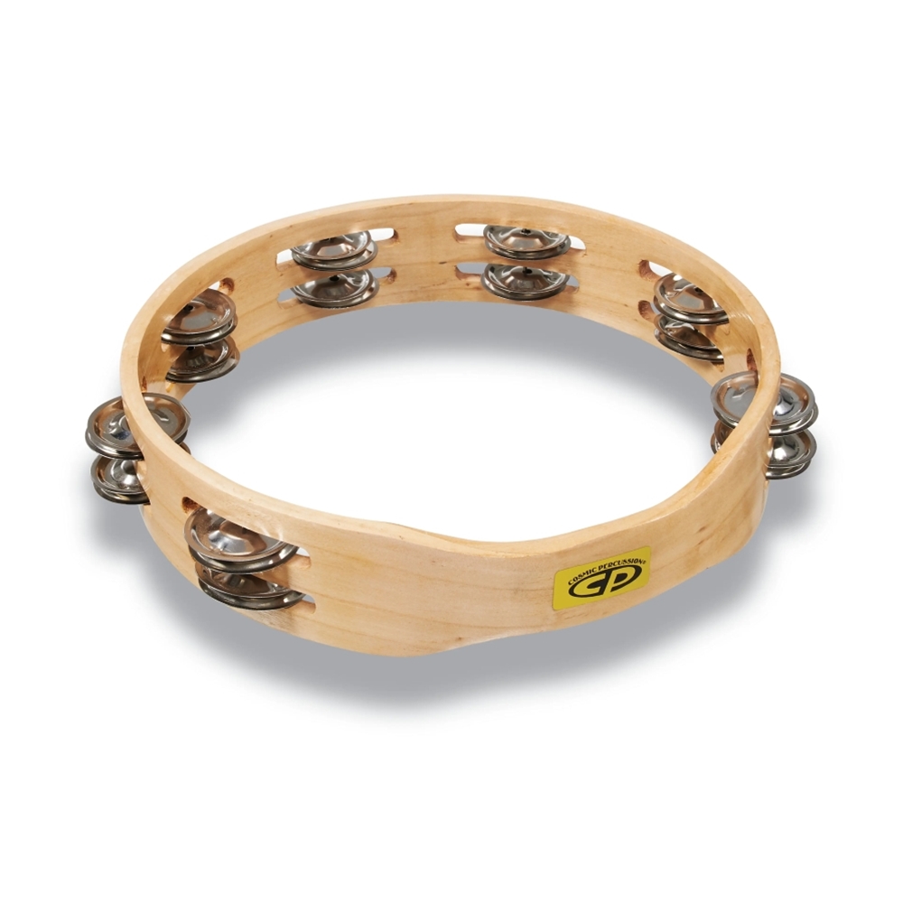 LP CP390 CP Double Row Tambourine, Steel Jingles, 10"