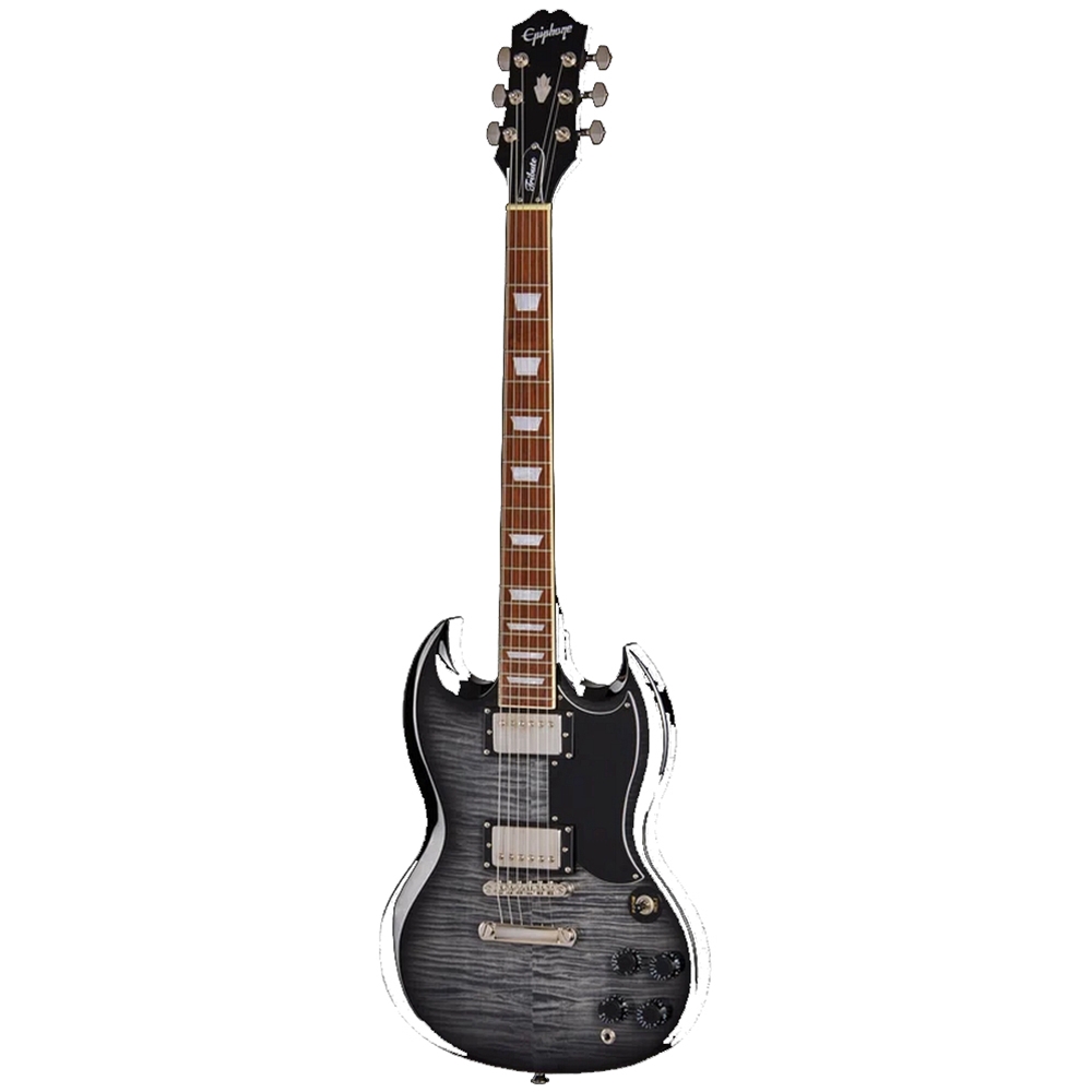 Epiphone E1SGTPEBBNH1 SG Tribute Electric Guitar Plus, Ebony Burst
