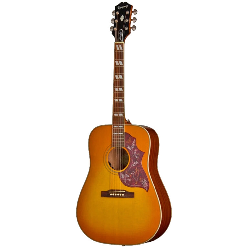 Epiphone EASHBHCNH1 Hummingbird Studio Acoustic Electric Guitar, Heritage Cherry Sunburst