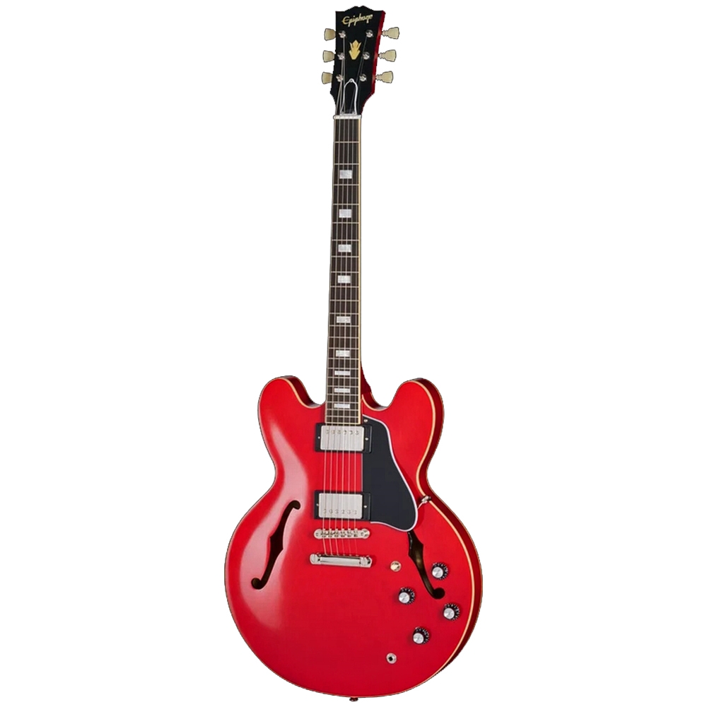 Epiphone EC335R2SCNH1 1962 ES-335 Electric Guitar Reissue w/Hardshell Case, Sixties Cherry