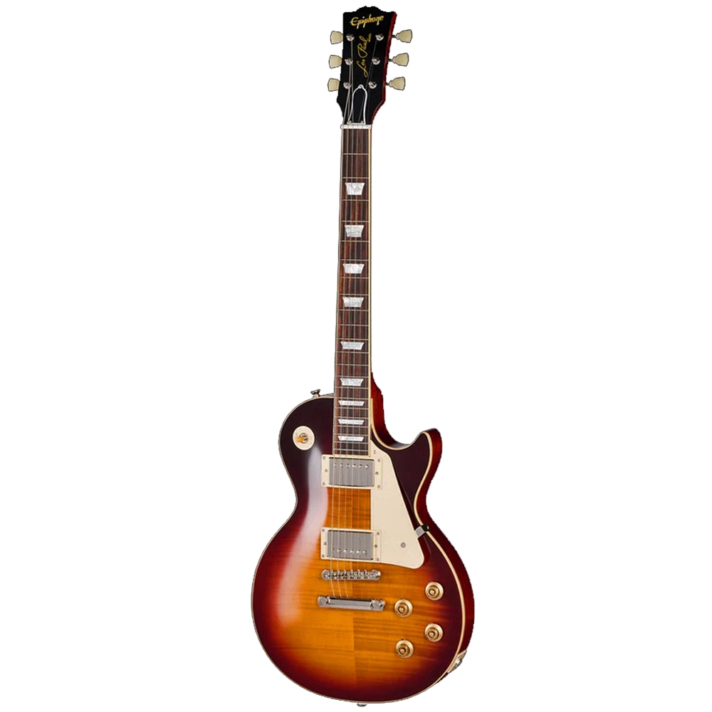 Epiphone ECLPR9WBNH1 1959 Les Paul Standard Reissue Electric Guitar w/Hardshell Case, Washed Bourbon Burst