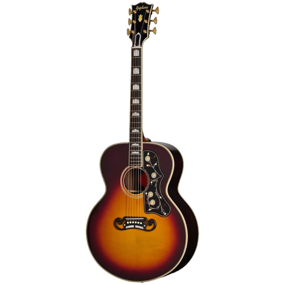 Epiphone ECPW200VSGH1 Pre-War SJ-200 Rosewood Reissue Acoustic Electric Guitar w/Hardshell Case, Vintage Sunburst